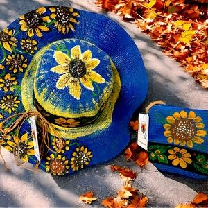 Azure sunflower chic